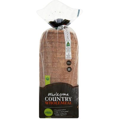 Woolworths Country Loaf Wholemeal 750g