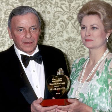 Frank Sinatra with Grace Kelly (Princess Grace of Monaco), 1980