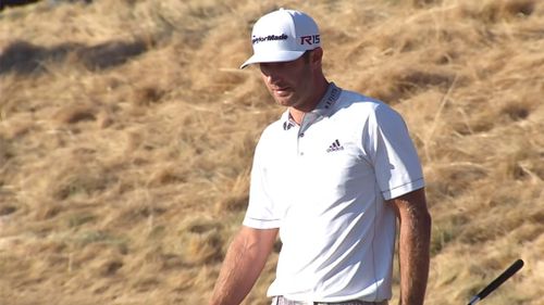 Dustin Johnson had one putt to win and another to force the title to a playoff but missed both. (Supplied)