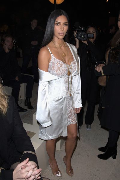 Kim Kardashian at Givenchy, spring/summer '17, Paris Fashion Week
