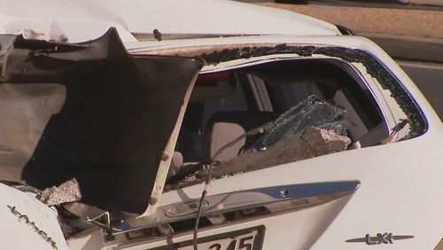 A car has smashed into five other vehicles on a major Adelaide road this morning, causing significant traffic disruptions during peak hour and racking up extensive damage bills. Multiple cars were damaged in the process.
