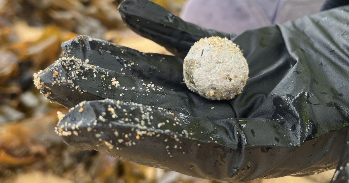 Mysterious debris balls wash up on NSW beaches again