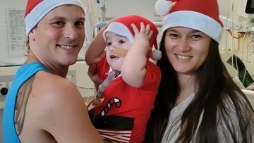 This Christmas will be extra special for the Grayson family- because their baby will celebrate his first Christmas out of hospital.