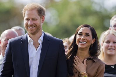 Prince Harry and Meghan, Duchess of Sussex during the Invictus Games in Duesseldorf, Germany, September 14, 2023. 