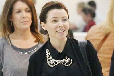 Here's Dannii in early April 2014 makeup-free at Melbourne Airport. Still gorgeous!