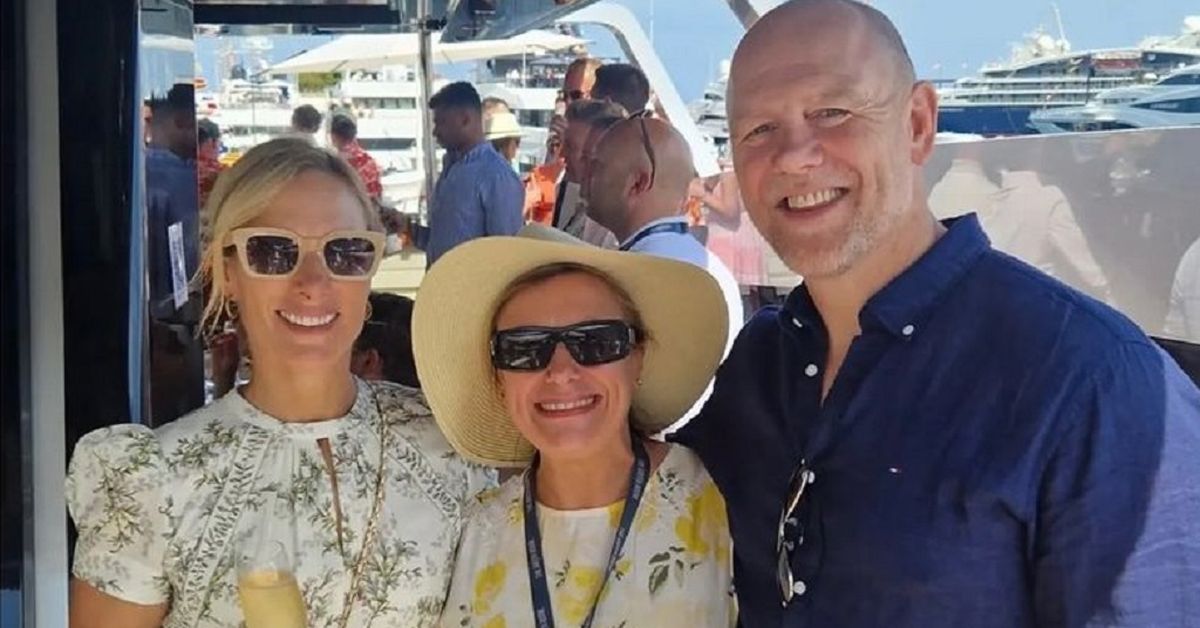 Zara and Mike Tindall spotted barefoot on luxury yacht during Monaco Grand Prix
