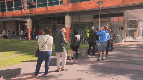 Long queues at Sydney Passport Office as Australians look to travel overseas.