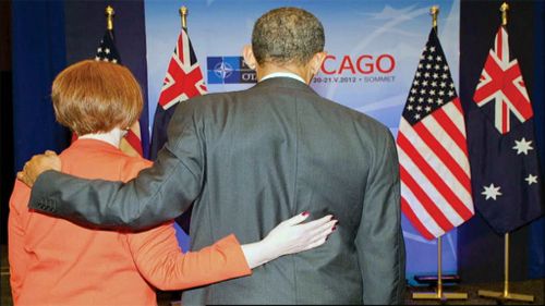 Julia Gillard said she had a close, warm relationship with US president Barack Obama. (9News)