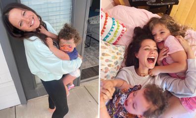 Tammin Sursok and her two girls 