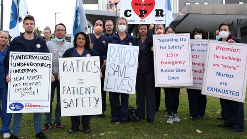 Nurses from Hornsby Ku-ring-gai Hospital are angry at low staffing levels which they say has created difficult and dangerous workloads.