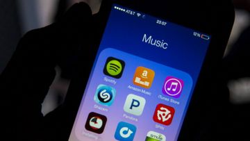 Streaming service Spotify has been hit with a copyright lawsuit. (Getty)