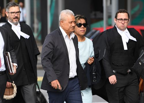 Isikeli Feleatoua Pulini (left) and Malavine Pulini pleaded not guilty to human trafficking after it was revealed they kept allegedly kept a Fijian servant for eight years.
