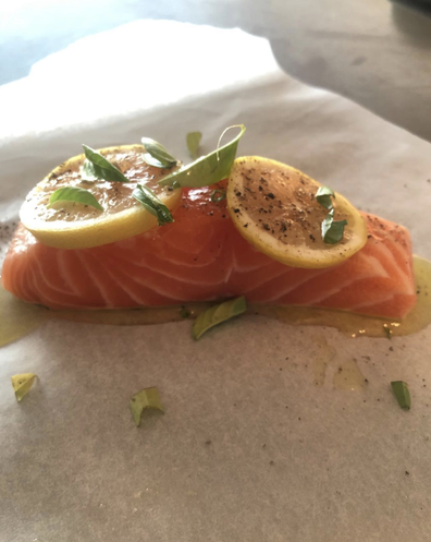 My good friend chef Luke Mangan dropped off this beautiful piece of salmon, while I was house-bound.