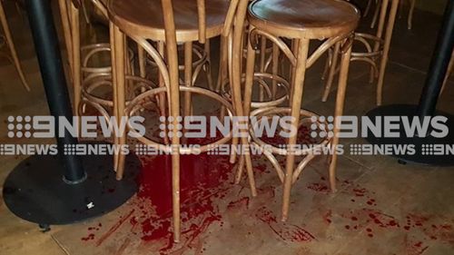 The victim sustained injuries to his hand and chest. Image: 9News