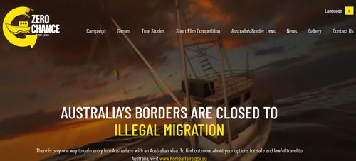 Border Force told 9news.com.au their campaign's message is simple: 'there is zero chance of illegal migration to Australia.'