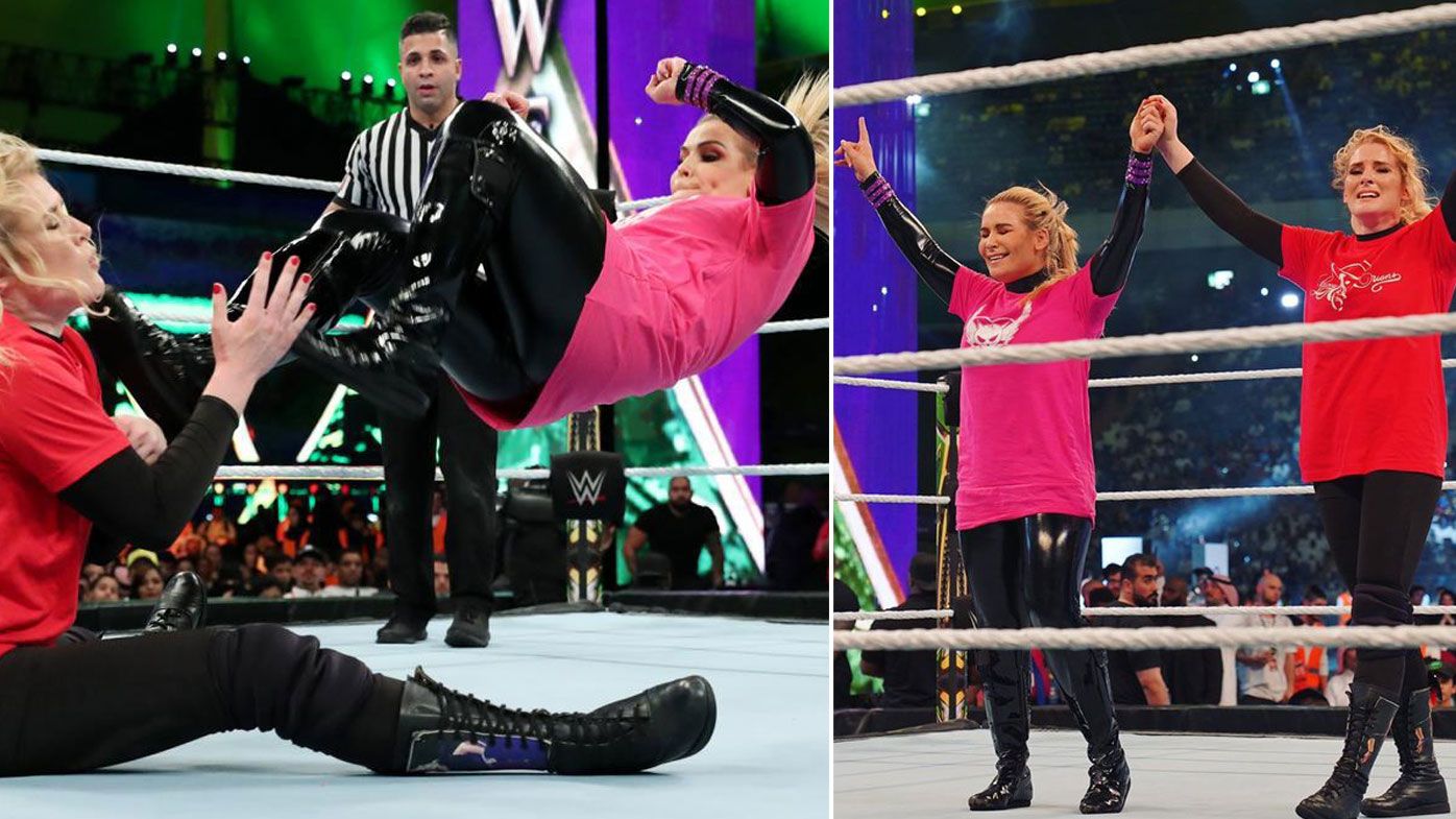 'Surreal': WWE stages first women's wrestling match in Saudi Arabia