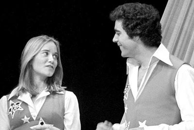 <B>The couple:</B> Maureen McCormick, aka Marcia Brady, revealed in her autobiography <I>Here's the Story</I> that she'd pashed her onscreen stepbrother Barry Williams (Greg) <I>and</I> her TV sister Jan (Eve Plumb, who says McCormick just made up the "lesbian fling" rumour to sell books).