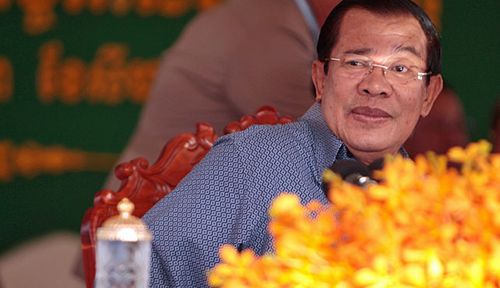 Cambodia Prime Minister Hun Sen. AFP.