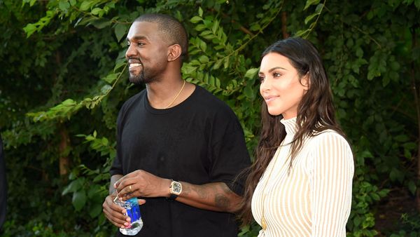 Kanye West and wife Kim Kardashian have plans ... mighty big plans. Image: Getty.