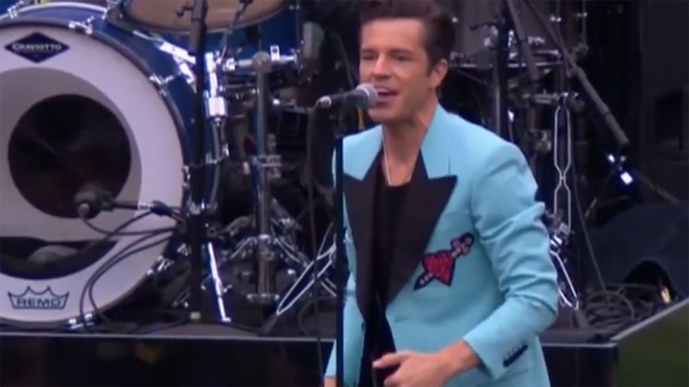 The Killers rock the AFL grand Final pre-game entertainment