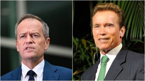 Bill Shorten to talk climate change with Arnold Schwarzenegger in Melbourne