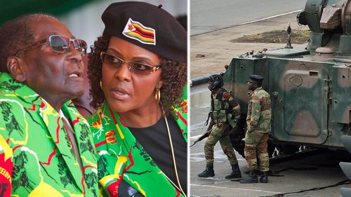 President Robert Mugabe and his wife Grace have been removed from power by a military takeover in Zimbabwe. (Photo: AP).