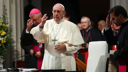 Pope Francis has revealed he shares the outrage of rank-and-file Catholics over the cover-up of the "repugnant crimes" of priests who raped and molested children and says he is committed to ending the "scourge".