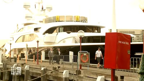 Clive Palmer boat Australia Sydney Harbour