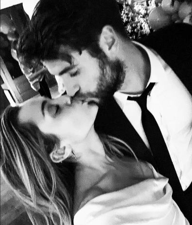 Liam Hemsworth, Miley Cyrus, wedding, photo