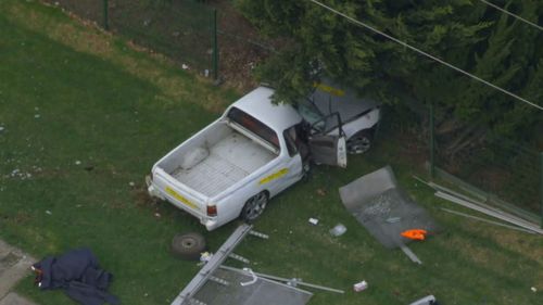 Car crashes into bus stop Carrum Downs, Melbourne.