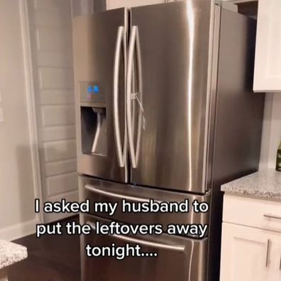 Woman encouraged to 'throw away her husband' over food storage fiasco