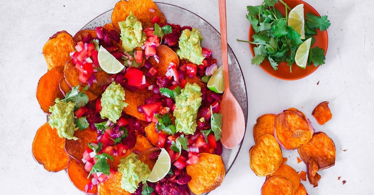 Sweet potato nachos for a healthy Mexican dish - 9Kitchen
