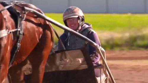 Kerry Ann Morris on the training track.