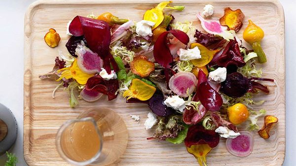 Shannon Bennett's textures of beetroot with feta