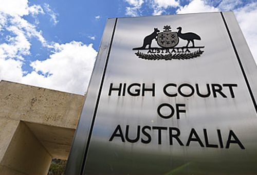 High Court of Australia sign (AAP)