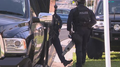 Two men have been charged after a major police operation at a home in Sydney's south-west.Police were ﻿first called to reports of a brawl on Bromley Avenue in Greenacre, just after 12.45am today.