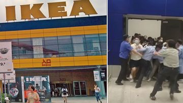 The Ikea store in Shanghai went into lockdown after a close contact was traced to the location.