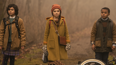 Young Hilde, played by Brooklynn Prince, investigates a new mystery in season two of 'Home Before Dark'. 