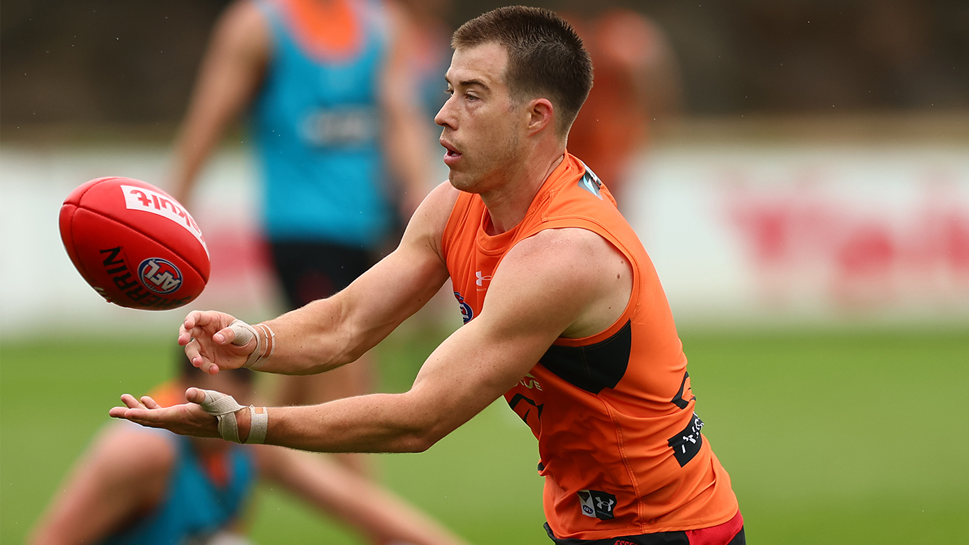 Zach Merrett in action during an Essendon Bombers pre-season training session.