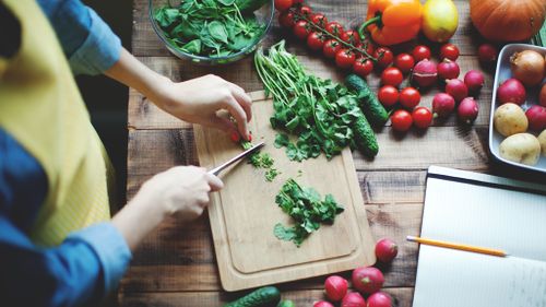 Ms Penina recommends prepping vegetables and meat all in one go before cooking. 