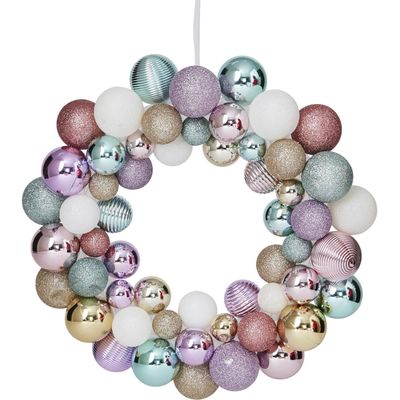 Christmas Sorbet Bauble Wreath