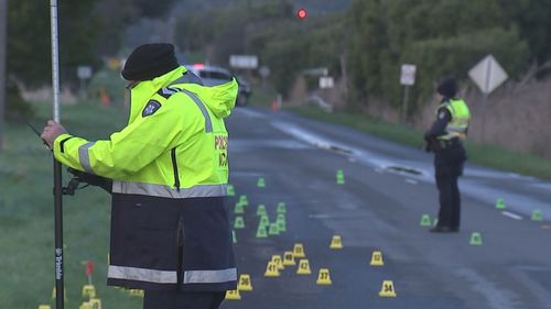 Police are investigating after a man was found dead alongside a road in Victoria's east.