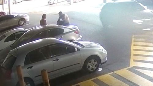 CCTV released of moments before and after fatal stabbing in Toongabbie.