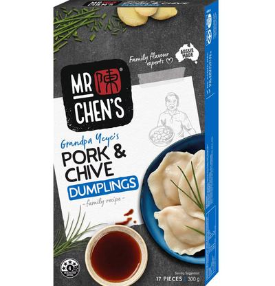 Mr Chen's Pork & Chive Dumplings: 27 calories per serve