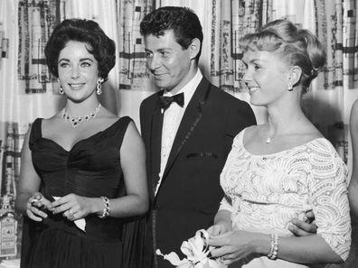 Elizabeth Taylor, Eddie Fisher and Debbie Reynolds