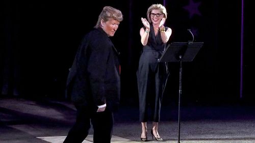 Streep performed alongside Tony-winner Christine Baranski. (Getty)