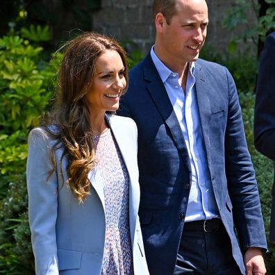 Catherine, Duchess of Cambridge and Prince William, Duke of Cambridge arrive at East Anglias Childrens Hospice in Milton during an official visit to Cambridgeshire on June 23, 2022 in Cambridge, England. (Photo by Stuart C. Wilson/Getty Images)