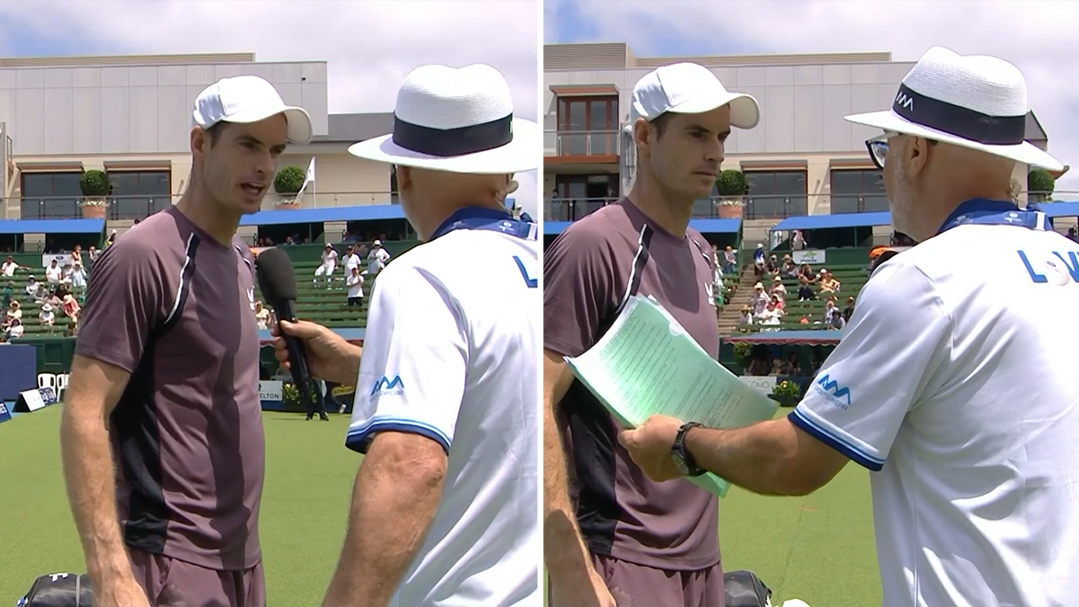 Andy Murray talks to David Basheer in Melbourne.