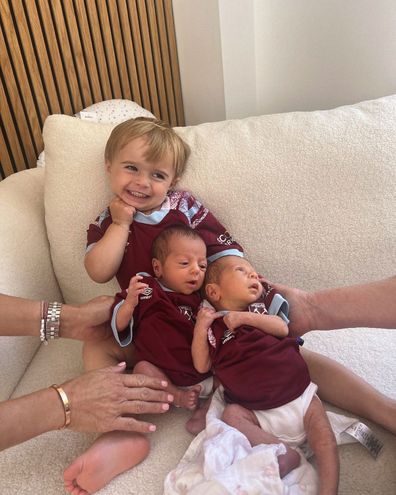 Love Island Dani Dyer's son Santiago with twins 