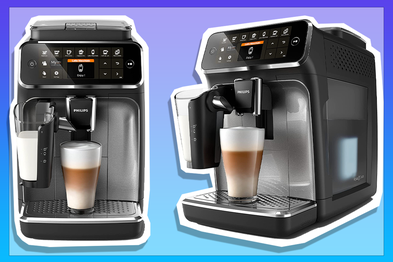9PR: PHILIPS Series 4300 LatteGo Fully Automatic Espresso Coffee Machine with intuitive Display, Black